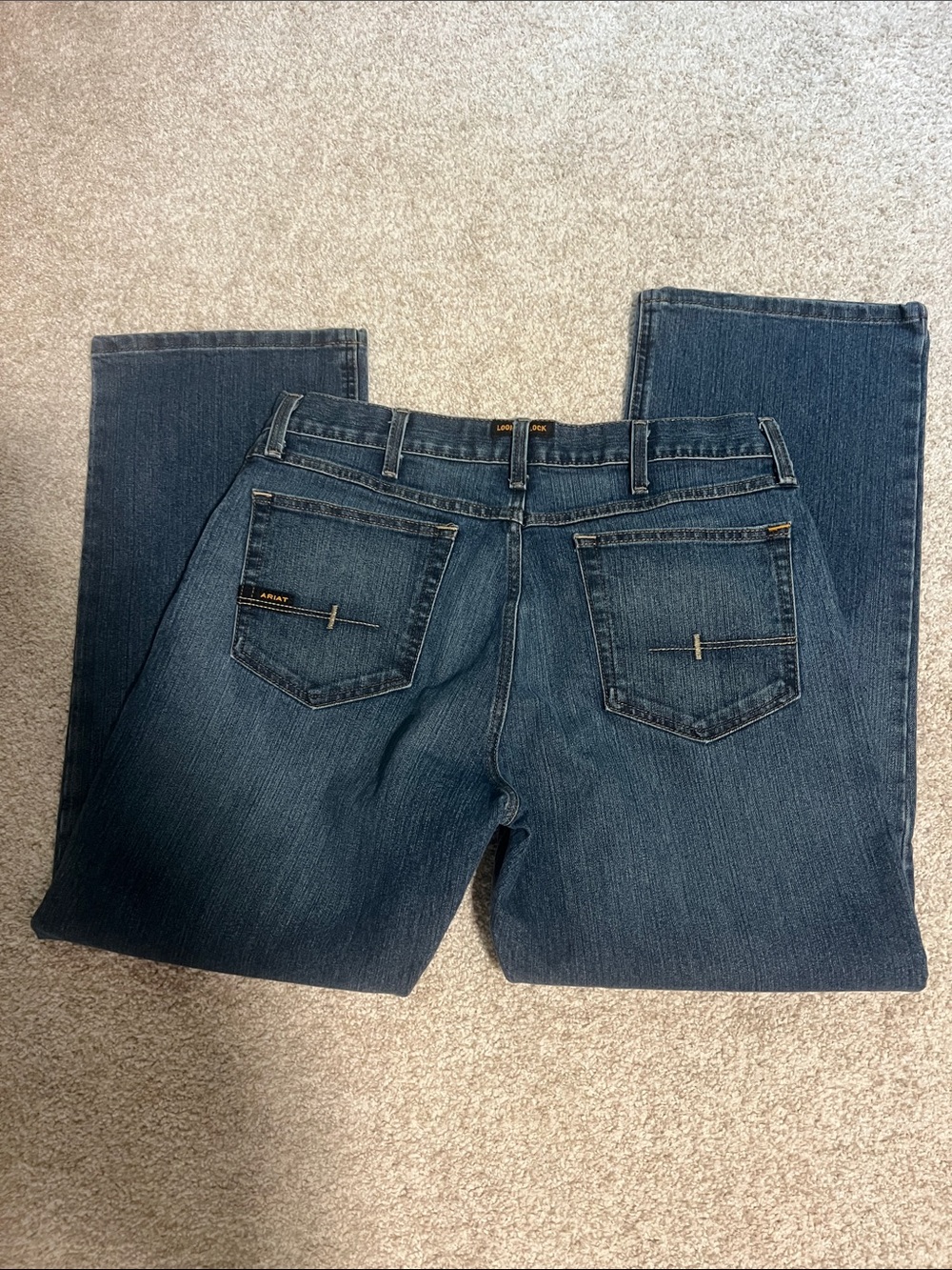 Ariat Dark Blue Bootcut Men’s Jeans - Picture 5 of 7